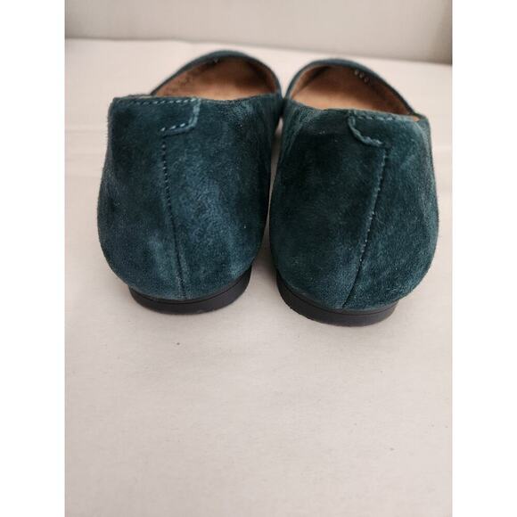 Vionic Teal Posey Perforated Laser Cut Flats Sz 7 Classic Careerwear Office - Picture 4 of 7